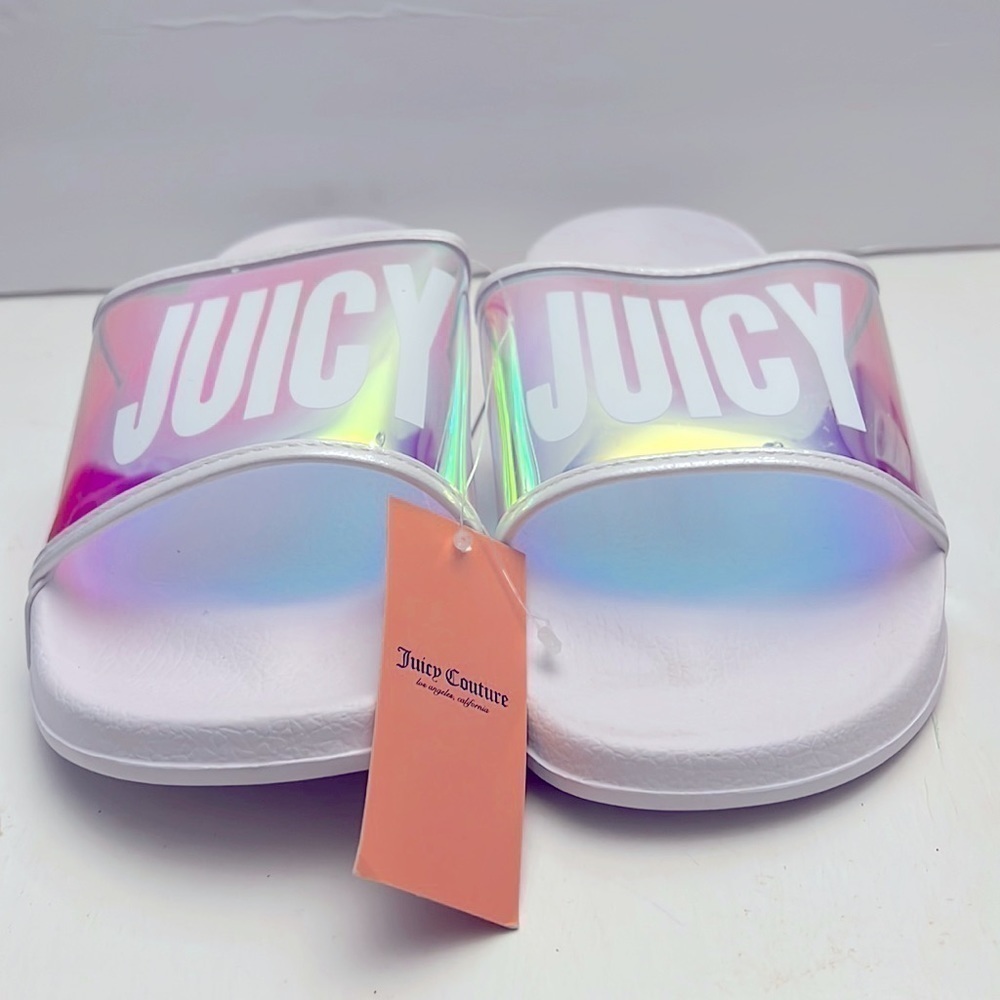 Juicy Couture Iridescent Sandals size 10 NWT